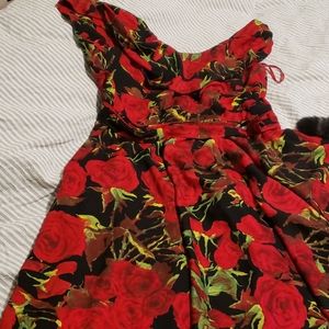 Gorgeous Unique Vintage  Rose Dress